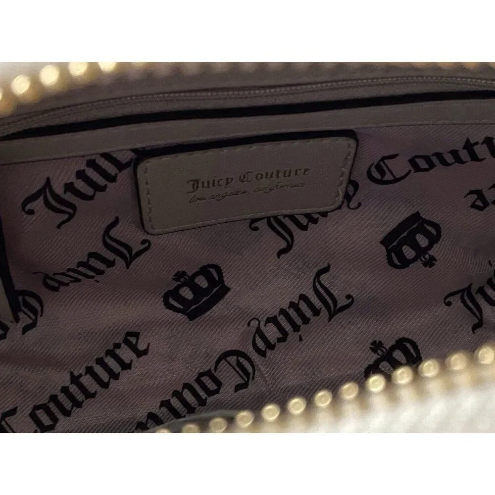 Juicy Couture Classic Scottie Dogs Satchel Crossbody Liquorice Crystal Card Case